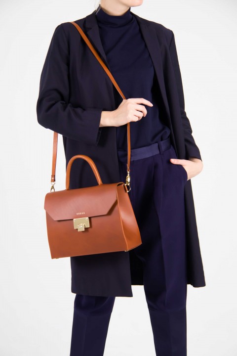 Venla Toffee Leather Bag - VÄSKA