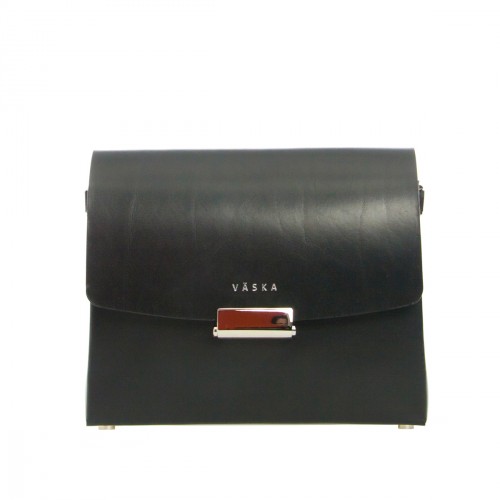 Ada Black Leather Bag by VÄSKA