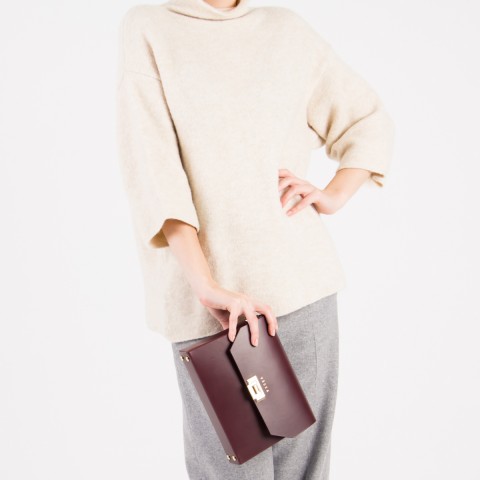 ADA Bordeaux Leather Bag - VÄSKA
